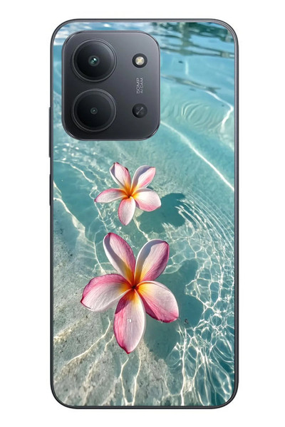 Le Balvo Redmi 15C Uyumlu Denizde Çiçekler Baskılı Silikon Kılıf