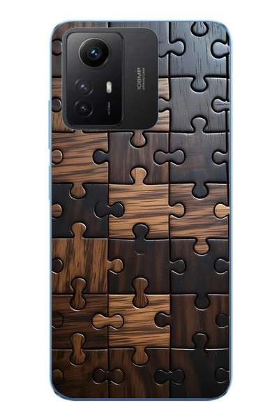 Le Balvo Redmi Note 12S Uyumlu Puzzle Baskılı Silikon Kılıf
