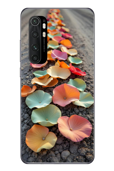 Le Balvo Xiaomi Mi 10 Lite Uyumlu Toprakta Çiçekler Baskılı Silikon Kılıf