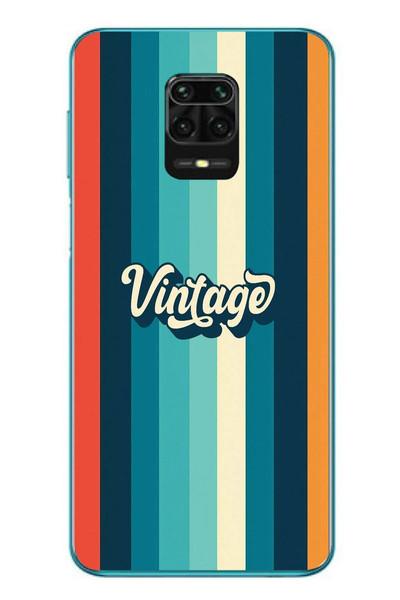 Le Balvo Redmi Note 9s Uyumlu Vintage Baskılı Silikon Kılıf