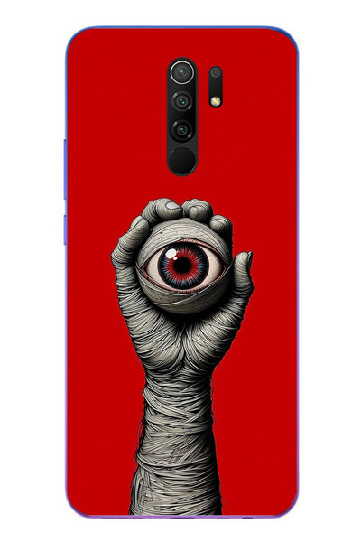 Le Balvo Redmi 9 Uyumlu Tek Göz Elde Baskılı Silikon Kılıf