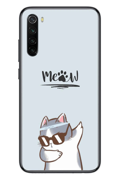 Le Balvo Redmi Note 8 Uyumlu Miyav Baskılı Silikon Kılıf