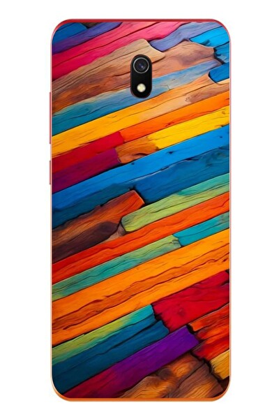 Le Balvo Redmi 8A Uyumlu Renk Geçişleri Baskılı Silikon Kılıf