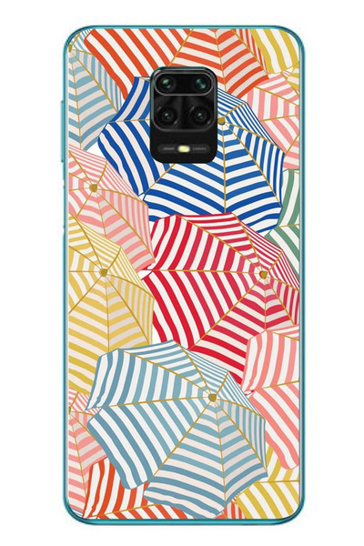 Le Balvo Redmi Note 9s Uyumlu Şemsiyeler Baskılı Silikon Kılıf