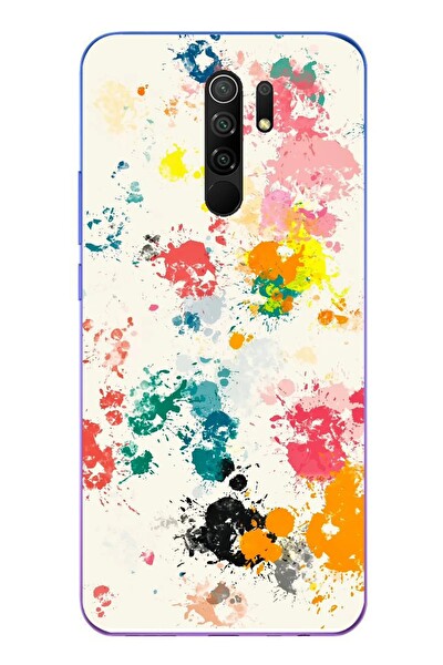 Le Balvo Redmi 9 Uyumlu Renkli Boyalar Baskılı Silikon Kılıf