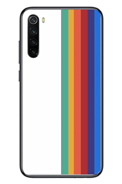 Le Balvo Redmi Note 8 Uyumlu Gökkuşağı Baskılı Silikon Kılıf