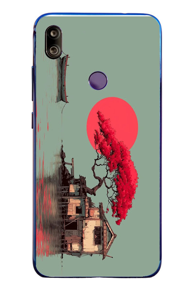 Le Balvo Redmi Note 7 Uyumlu Sahil Evi Baskılı Silikon Kılıf