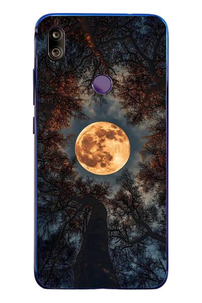 Le Balvo Redmi Note 7 Uyumlu Ay Gökyüzü Baskılı Silikon Kılıf