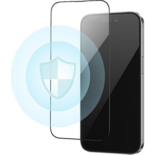 Başkenttekno iPhone 18 Pro Max Premium Darbe Emici Anti Statik Cam Ekran Koruyucu