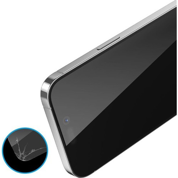 Başkenttekno iPhone 18 Pro Premium Darbe Emici Anti Statik Cam Ekran Koruyucu