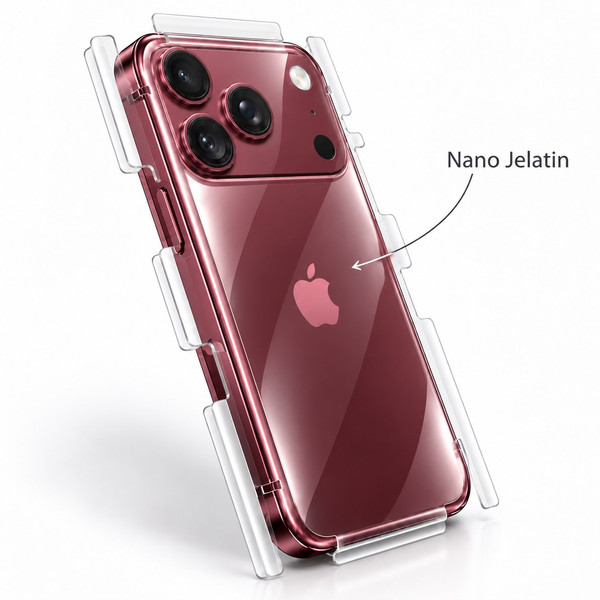 Apple iPhone 18 Pro Max Uyumlu 360 Derece Arka Hidrojel Film Koruma Body Jelatin