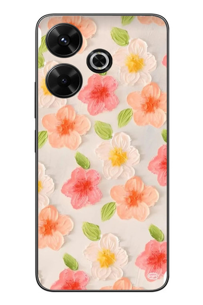 Le Balvo Redmi 13 Uyumlu Güzel Papatyalar Baskılı Silikon Kılıf