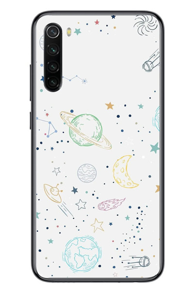 Le Balvo Redmi Note 8 Uyumlu Uzay Yolculuğu Baskılı Silikon Kılıf