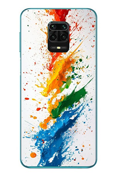 Le Balvo Redmi Note 9s Uyumlu Renk Skalası Baskılı Silikon Kılıf