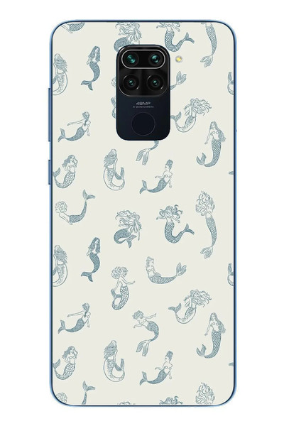 Le Balvo Redmi Note 9 Uyumlu Deniz Kızları Baskılı Silikon Kılıf