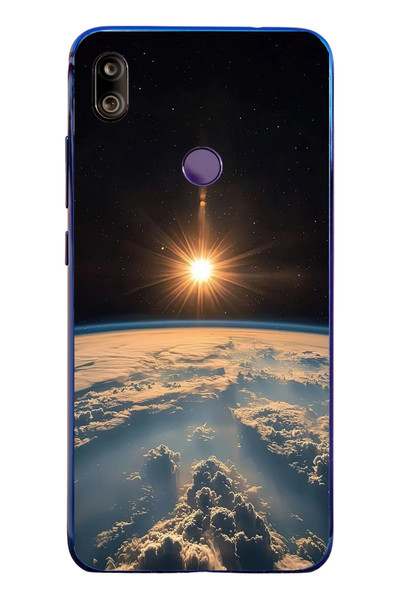 Le Balvo Redmi Note 7 Uyumlu Uzay Günbatımı Baskılı Silikon Kılıf
