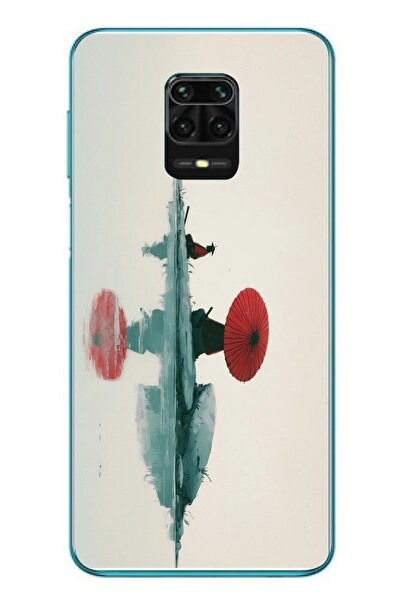Le Balvo Redmi Note 9s Uyumlu Japon Şemsiyesi Baskılı Silikon Kılıf