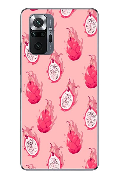 Le Balvo Redmi Note 10 Uyumlu Ejder Meyvesi Baskılı Silikon Kılıf