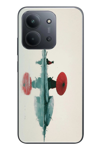 Le Balvo Redmi 15C Uyumlu Japon Şemsiyesi Baskılı Silikon Kılıf
