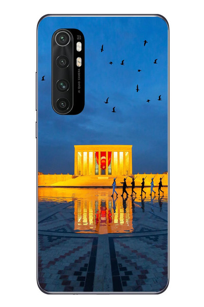 Le Balvo Xiaomi Mi 10 Lite Uyumlu Anıtkabir Baskılı Silikon Kılıf