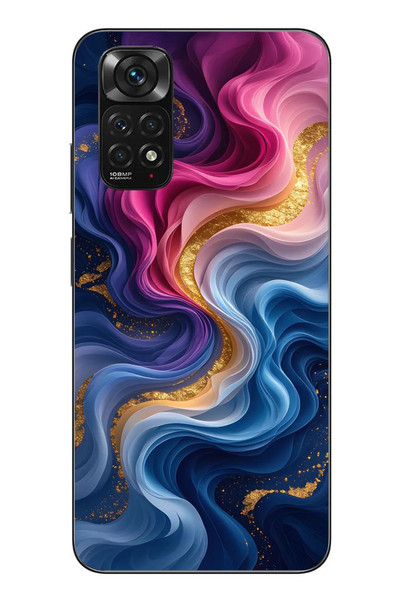 Le Balvo Redmi Note 11 - 11s Uyumlu Renk Katranı Baskılı Silikon Kılıf