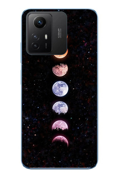 Le Balvo Redmi Note 12S Uyumlu Tüm Gezegenler Baskılı Silikon Kılıf