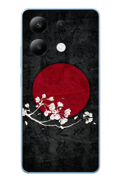 Le Balvo Redmi Note 13 4G Uyumlu Ay Tutulması Baskılı Silikon Kılıf