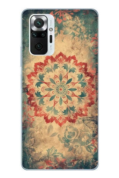 Le Balvo Redmi Note 10 Pro Uyumlu Ebru Çizgisel Baskılı Silikon Kılıf