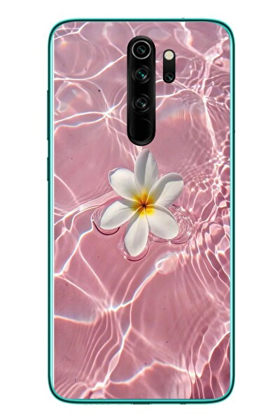 Le Balvo Redmi Note 8 Pro Uyumlu Dalgalı Papatya Baskılı Silikon Kılıf