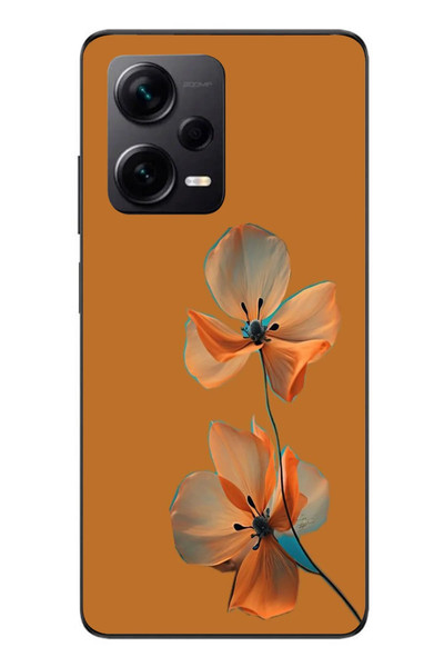 Le Balvo Redmi Note 12 Pro Plus Uyumlu Hibüskus Çiçeği Baskılı Silikon Kılıf