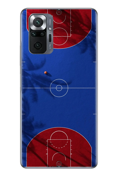 Le Balvo Redmi Note 10 Uyumlu Basketbol Sahası Baskılı Silikon Kılıf