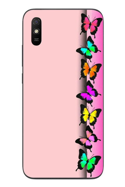 Le Balvo Redmi 9A Uyumlu Kelebeklerin Rüyası Baskılı Silikon Kılıf