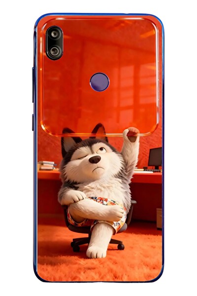 Le Balvo Redmi Note 7 Uyumlu Keyifli Köpek Baskılı Silikon Kılıf