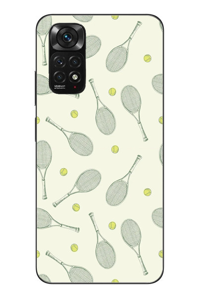 Le Balvo Redmi Note 11 - 11s Uyumlu Tenis Raketleri Baskılı Silikon Kılıf