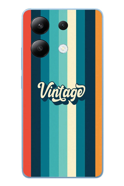 Le Balvo Redmi Note 13 4G Uyumlu Vintage Baskılı Silikon Kılıf