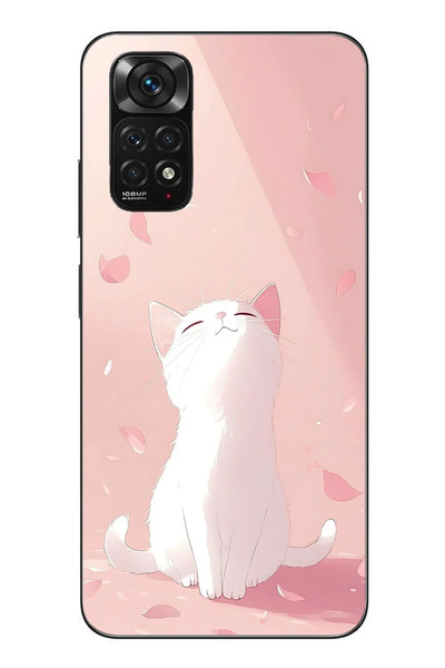 Le Balvo Redmi Note 11 - 11s Uyumlu Minnoş Kedi Baskılı Silikon Kılıf