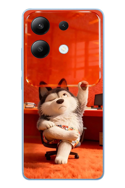 Le Balvo Redmi Note 13 4G Uyumlu Keyifli Köpek Baskılı Silikon Kılıf