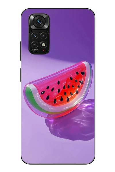 Le Balvo Redmi Note 11 - 11s Uyumlu Karpuz Jelibon Baskılı Silikon Kılıf