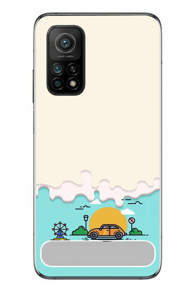 Le Balvo Xiaomi Mi 10 T Uyumlu Tatil Yolu Baskılı Silikon Kılıf