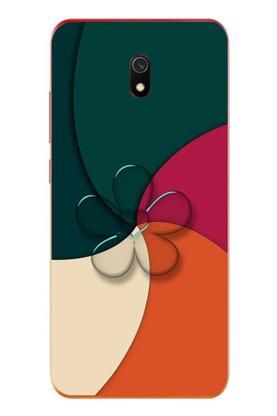 Le Balvo Redmi 8A Uyumlu Modern Yonca Renkleri Baskılı Silikon Kılıf