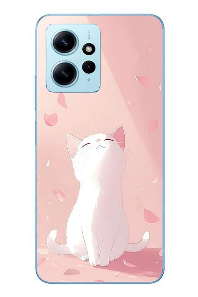 Le Balvo Redmi Note 12 4G Uyumlu Minnoş Kedi Baskılı Silikon Kılıf