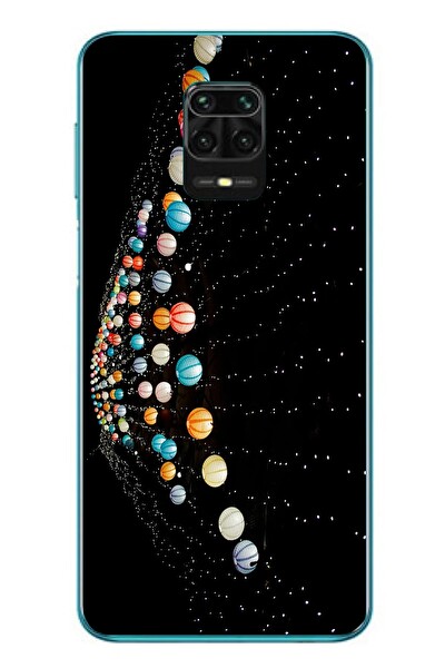 Le Balvo Redmi Note 9s Uyumlu Gezegenlerin Dansı Baskılı Silikon Kılıf