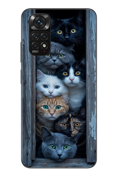 Le Balvo Redmi Note 11 - 11s Uyumlu Yavru Kediler Baskılı Silikon Kılıf