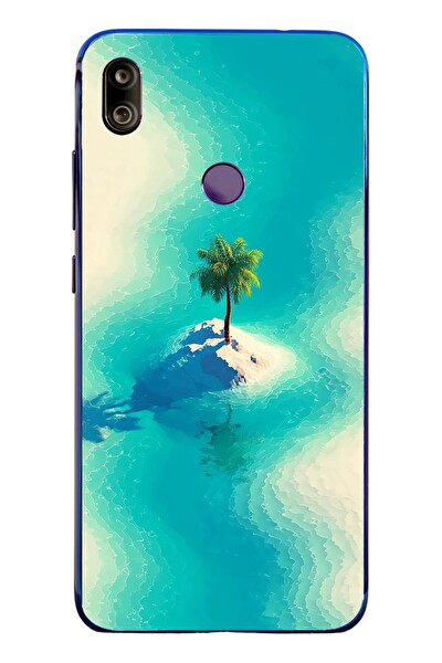 Le Balvo Redmi Note 7 Uyumlu Adada Palmiye Baskılı Silikon Kılıf