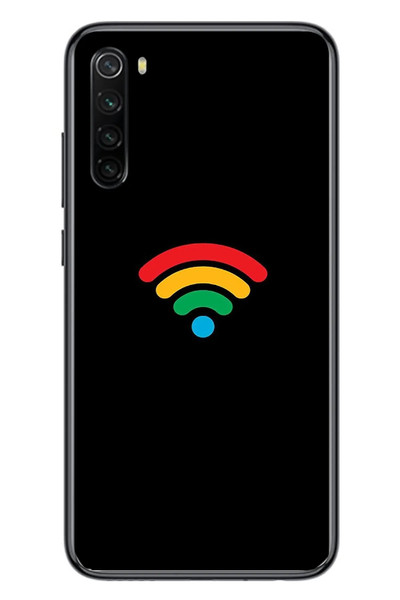 Le Balvo Redmi Note 8 Uyumlu Wifi Simgesi Baskılı Silikon Kılıf