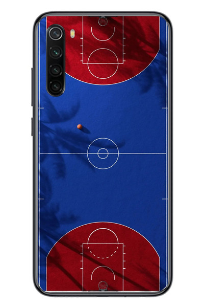 Le Balvo Redmi Note 8 Uyumlu Basketbol Sahası Baskılı Silikon Kılıf