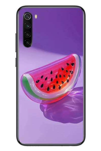 Le Balvo Redmi Note 8 Uyumlu Karpuz Jelibon Baskılı Silikon Kılıf