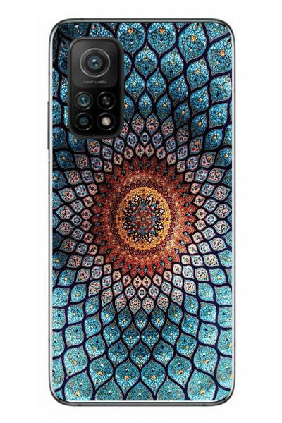 Le Balvo Xiaomi Mi 10 T Uyumlu İran Dokuması Baskılı Silikon Kılıf
