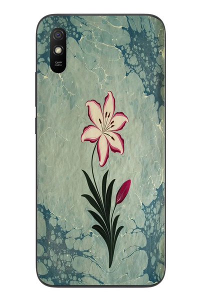 Le Balvo Redmi 9A Uyumlu Çiçek Deseni Baskılı Silikon Kılıf