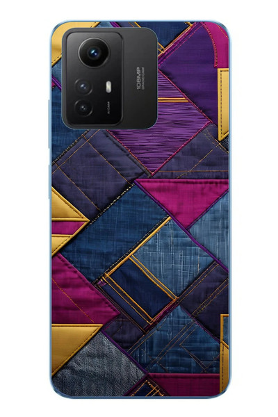 Le Balvo Redmi Note 12S Uyumlu Kot Deseni Baskılı Silikon Kılıf